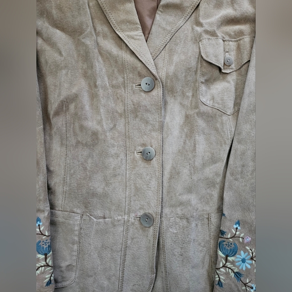 NWT - Suede J. Jill "Doe Multi" Color Blazer Jacket - Size XL - Picture 7 of 11